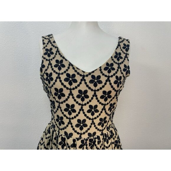 Anthropologie Sunday In Brooklyn Sleeveless Dress Midi Floral Flare Women Small - Picture 2 of 16